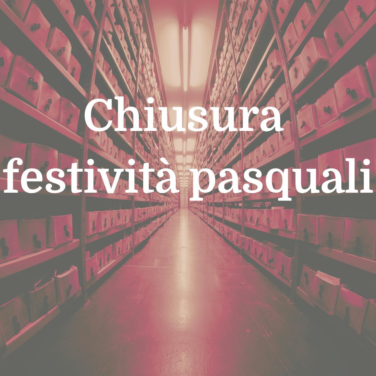 Chiusura festività pasquali